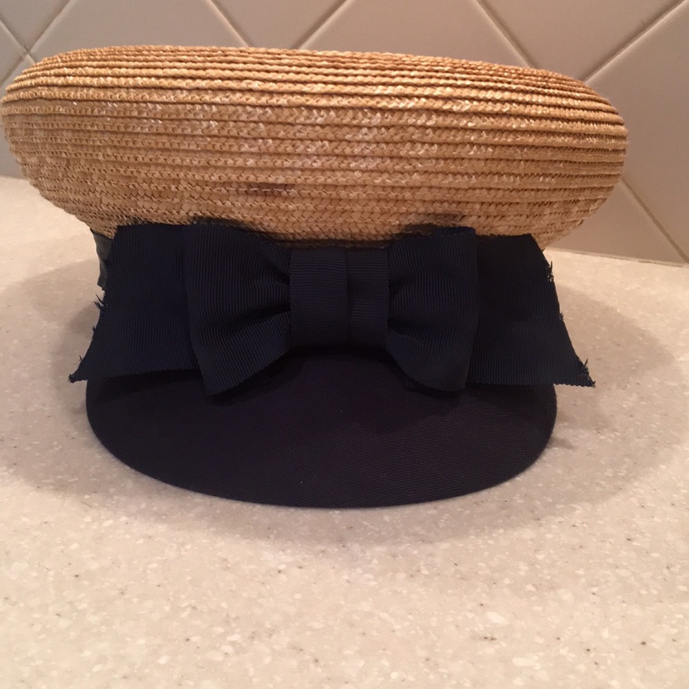 Eric Javits designer straw sailor hat